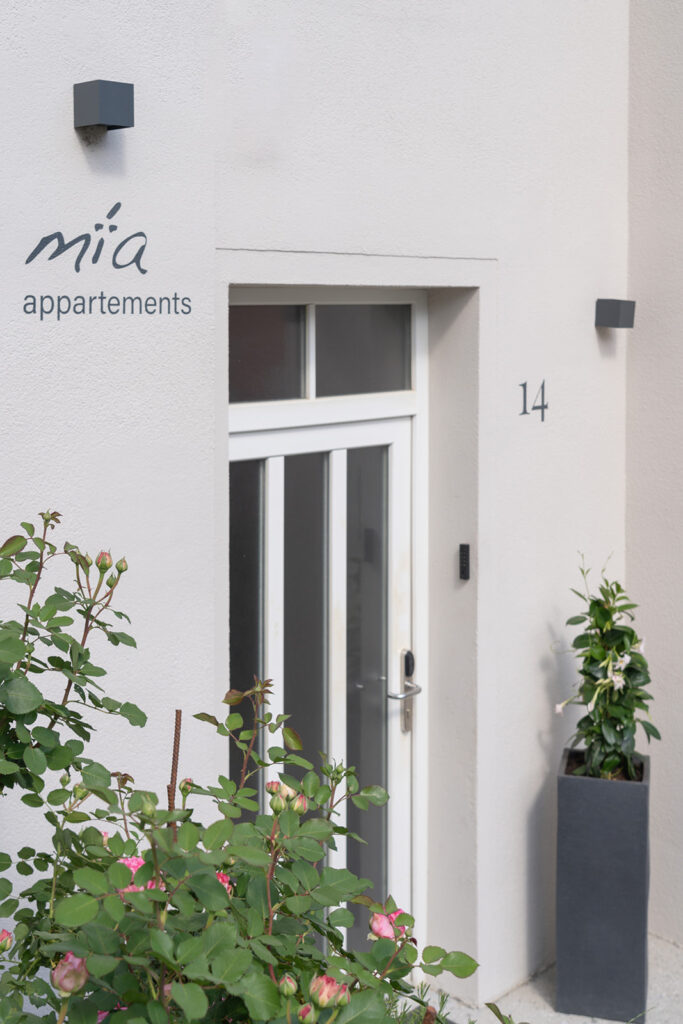 mia Appartements Eingang